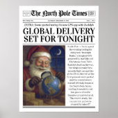 Custom Christmas Newspaper Decor, Funny Christmas Poster (Voorkant)