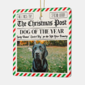 Custom Christmas Newspaper Decor, Gift for Dog  Keramisch Ornament (Links)