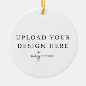 Custom Christmas Ornament - Upload your Photo (Voorkant)