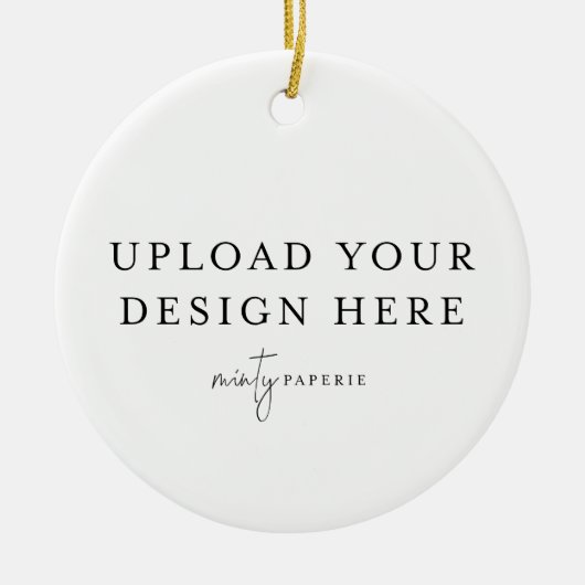 Custom Christmas Ornament - Upload your Photo (Voorkant)