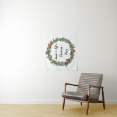 Custom Christmas Party Holiday Wedding Photo Booth Wandkleed (In situ)