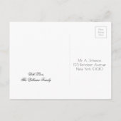 Custom Christmas Party Save The Date Frozen Ice Aankondigingskaart (Achterkant)