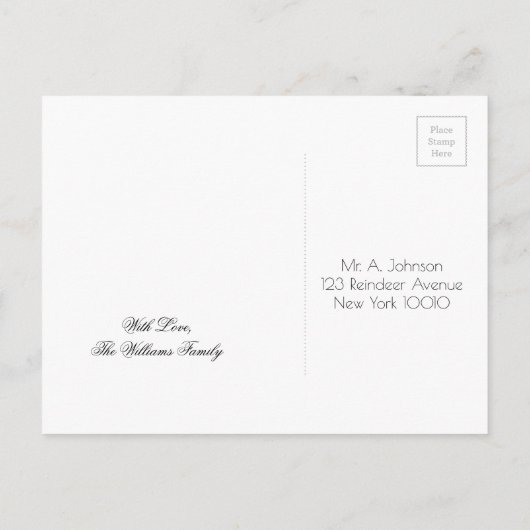 Custom Christmas Party Save The Date Frozen Ice Aankondigingskaart (Achterkant)