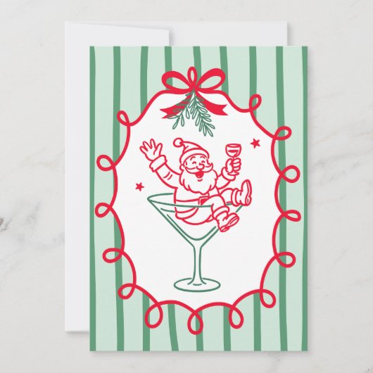 Custom Christmas Photo Greeting Card Feestdagenkaart (Voorkant)