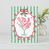 Custom Christmas Photo Greeting Card Feestdagenkaart (Staand voorkant)