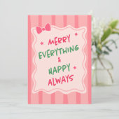 Custom Christmas Photo Greeting Card Feestdagenkaart (Staand voorkant)