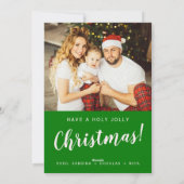 Custom Christmas Photo Greeting Card Feestdagenkaart (Achterkant)