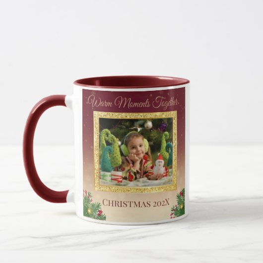 Custom Christmas Photo Mug Mok (Links)
