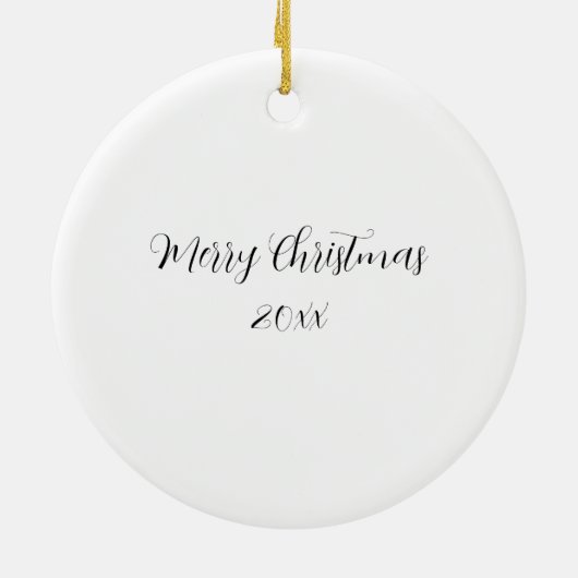 Custom Christmas presents Keramisch Ornament (Achterkant)