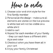 Custom Christmas Squad Familie Kerst Shirten T-shirt