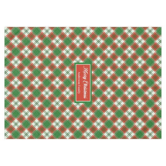 Custom Christmas Tablecloth Chic Holiday Accent Tafelkleed (Voorkant (Horizontaal))
