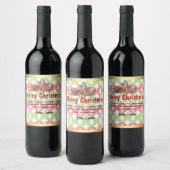Custom Christmas Wine Labels: Spread Holiday Cheer Wijn Etiket (Flessen)