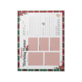 Custom Christmas Workday Planner Notitieblok (Linkerzijde)