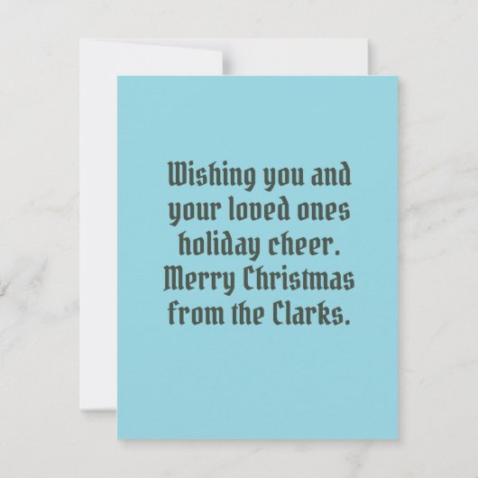 Custom Christmas Yellow Labrador Wreath Kaart (Achterkant)