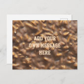 Custom Chunky Chocolate Custom Text Briefkaart (Voorkant / Achterkant)