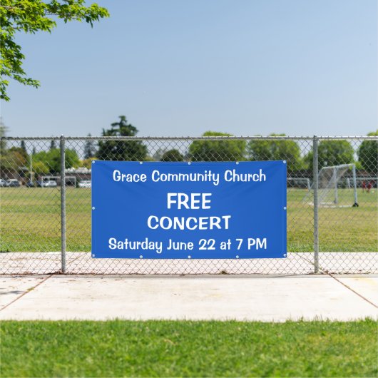 Custom Church Concert Banner (Insitu)