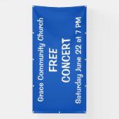 Custom Church Concert Banner (Verticaal)