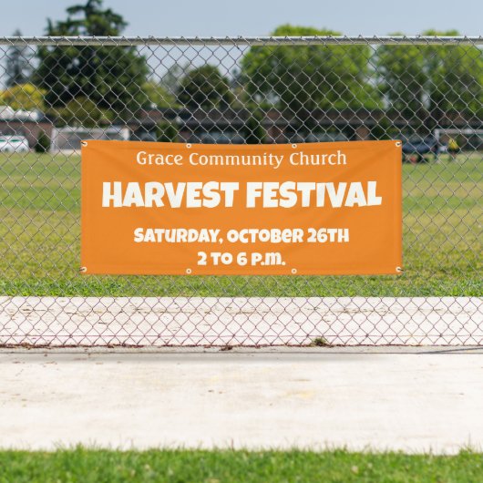 Custom Church Harvest Festival Banner (Insitu)