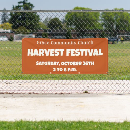 Custom Church Harvest Festival Banner (Insitu)