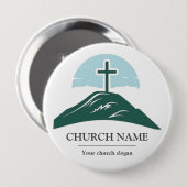 Custom Church Logo Branded Button (Voorkant /achterkant)