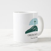 Custom Church Logo Branded Grote Koffiekop (Voorkant rechts)