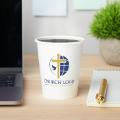 Custom Church Logo Branded Papieren Bekers