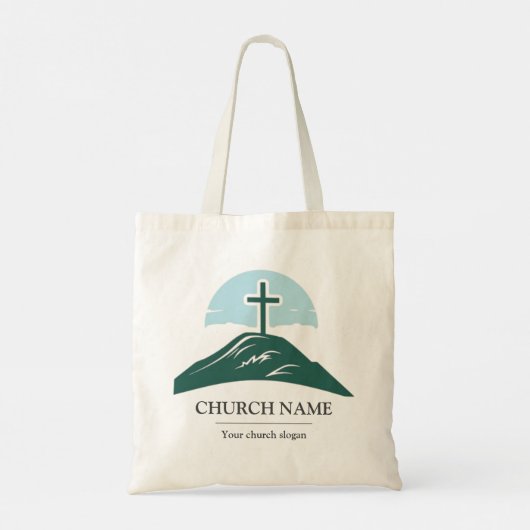 Custom Church Logo Branded Tote Bag (Achterkant)