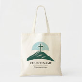 Custom Church Logo Branded Tote Bag (Voorkant)