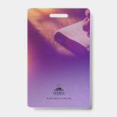 Custom Church Name Badge ID Template (Achterkant)