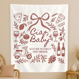 Custom Ciao Baby Shower Photo Backdrop Personalize Wandkleed