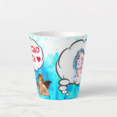 Custom ♥ CIAO BELLA ♥ Cherub Angels Latte Mok (Voorkant)
