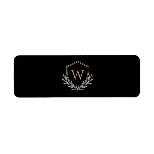 Custom Cigar Band with Monogram Crest Etiket (Voorkant)