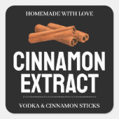 Custom Cinnamon Extract label VE011_01sqv2 (Voorkant)