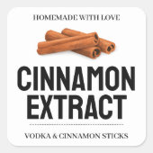 Custom Cinnamon Extract label VE011_01sqv2 (Voorkant)