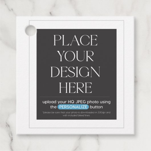 Custom Circle en Square Label (Voorkant)