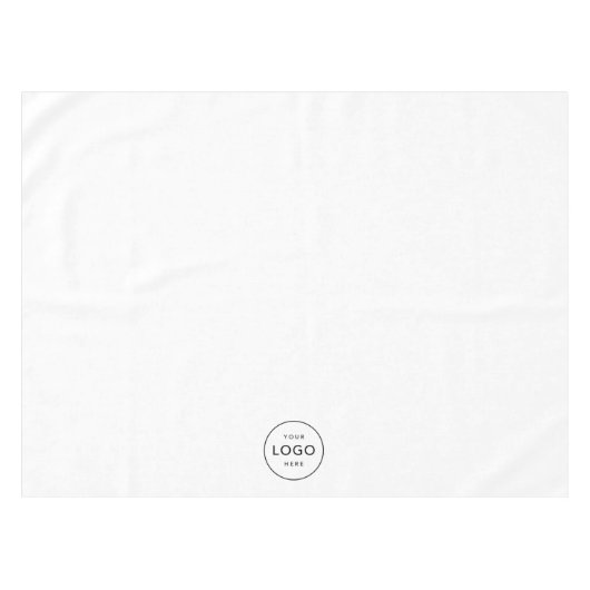 Custom Circle Logo Company Business Restaurant Tafelkleed (Voorkant (Horizontaal))