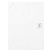 Custom Circle Logo Company Business Restaurant Tafelkleed (Voorkant)