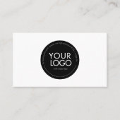 Custom Circle Logo Modern Business card template Visitekaartje (Voorkant)