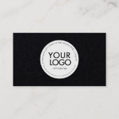 Custom Circle Logo Modern Business card template Visitekaartje (Voorkant)