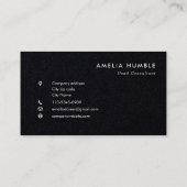 Custom Circle Logo Modern Business card template Visitekaartje (Achterkant)