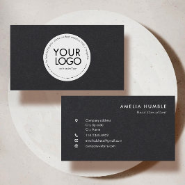 Custom Circle Logo Modern Business card template Visitekaartje