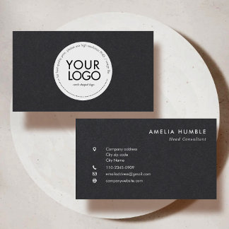 Custom Circle Logo Modern Business card template Visitekaartje
