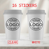 Custom Circle Logo Stickers – 16 Glossy Clear