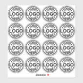 Custom Circle Logo Stickers – 16 Glossy Clear (Vel)