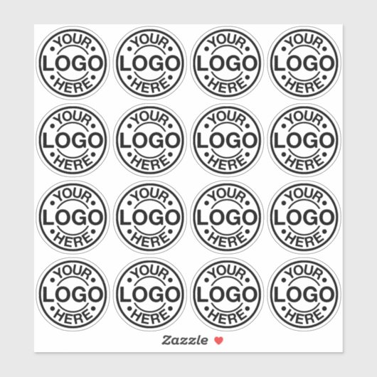 Custom Circle Logo Stickers – 16 Glossy Clear (Vel)