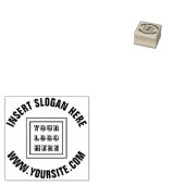 Custom Circulair Bedrijf Logo Rubber Stamp Rubberstempel (Gestempeld)