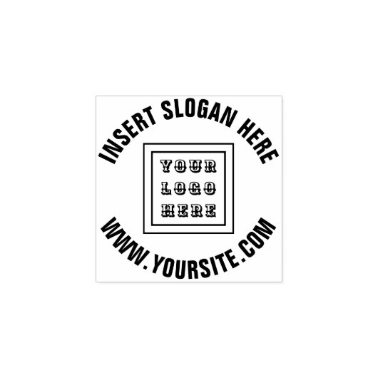 Custom Circulair Bedrijf Logo Rubber Stamp Rubberstempel (Afrduk)