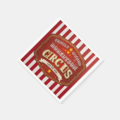 Custom Circus Stripe –  familienaam Servet (Hoek)
