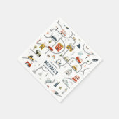 Custom City Cars Verjaardag Servet (Hoek)