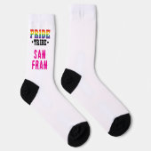 Custom City Kleurrijke LGBTQ + Rainbow Pride Tribe Sokken (Rechts)
